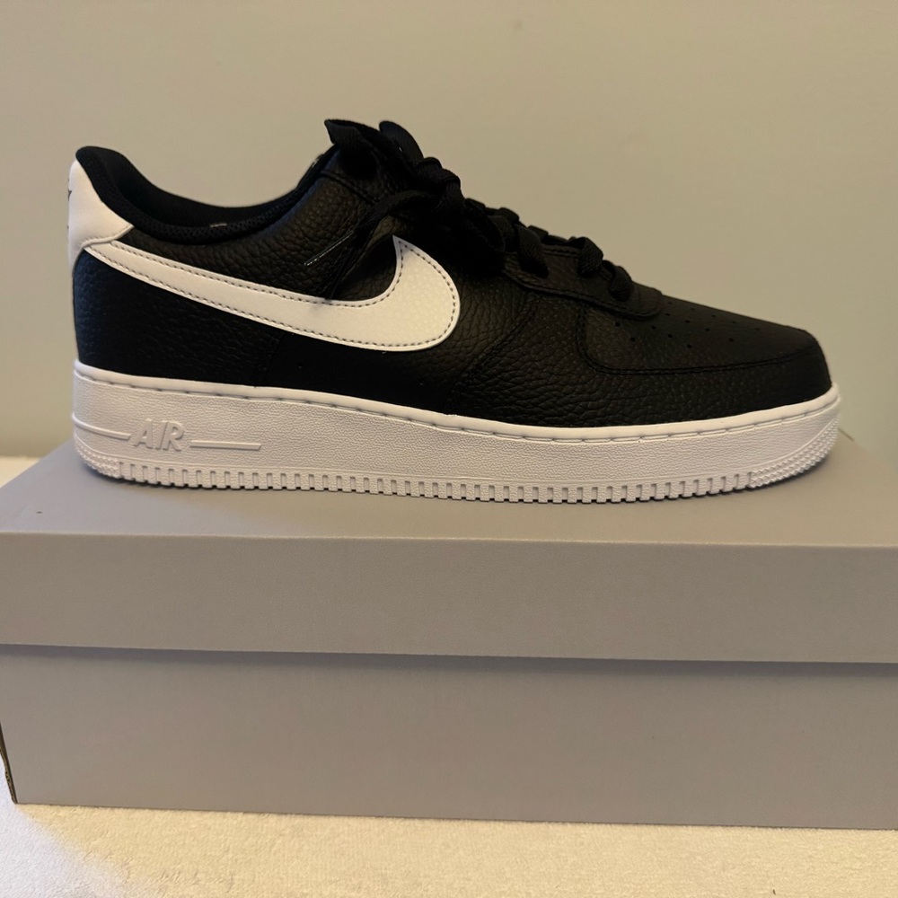 Nike Black and White Air Force 1 ‘07 Sneakers
